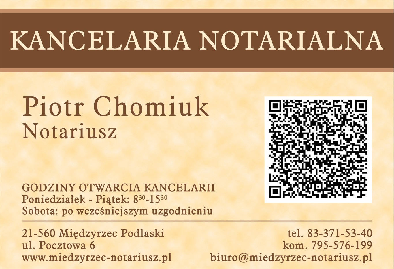 notariusz MIĘDZYRZEC PODLASKI